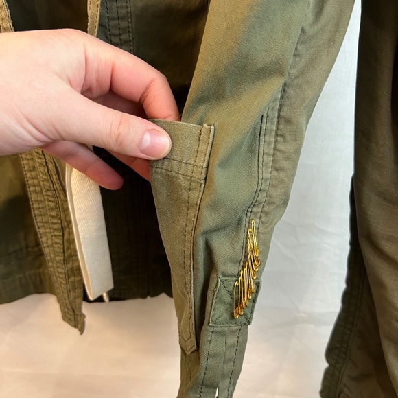 FreeCity - RARE & Vintage Safety Pin Texas Tokyo Moon Printed Army Kimono Size M - Picture 4 of 16